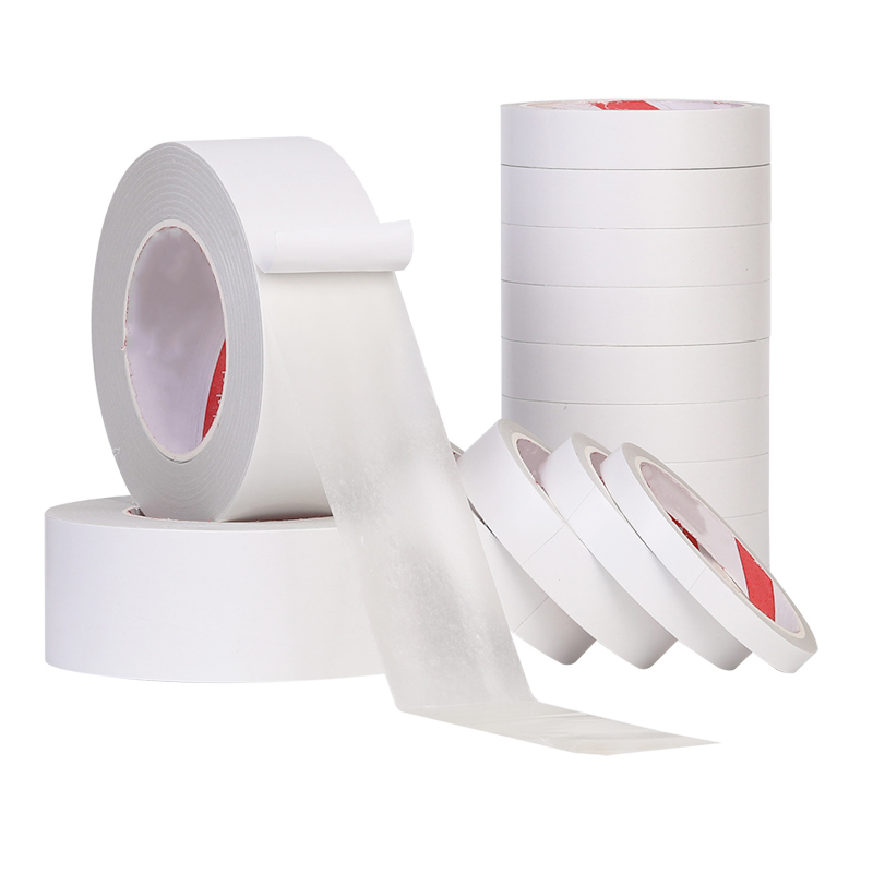 White Hotmelt Based Paper Removable Double Sided Tissue Tape